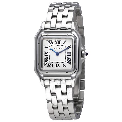 silver women cartier watch|most popular cartier women's watch.